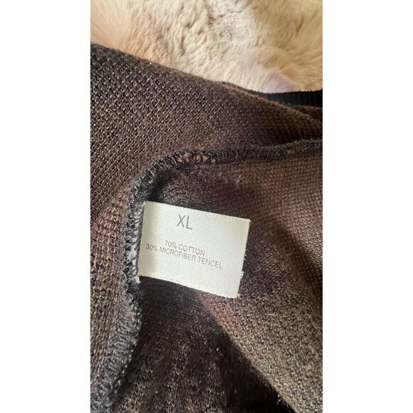 ST CROIX GRADUATED BOXES CREW NECK SWEATER, Geometric, XL, Black,squares,preppy - Picture 9 of 11